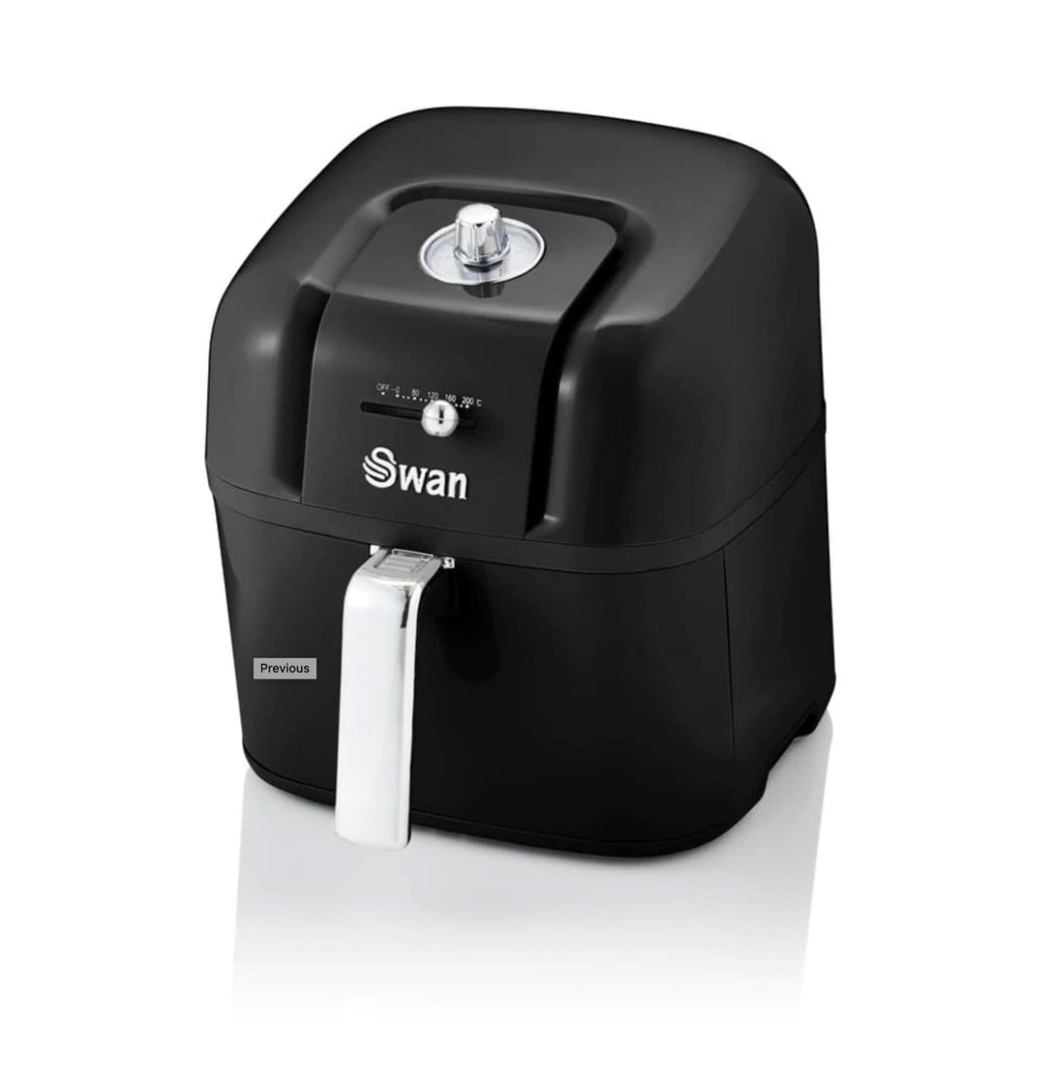 Swan Retro 6L Manual Air Fryer Zwart | 32% korting | Swan Retro