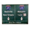 Sweet Home Alabama Highway Metalen Bord - 58 x 43 cm | Fiftiesstore