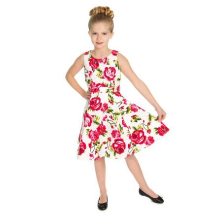 Sweet Rose Kids Swing Dress-3 - 4 Jaar | Hearts and Roses