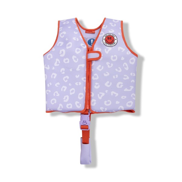Swim Essentials Zwemvest Lila Leopard 3-6 Jaar |