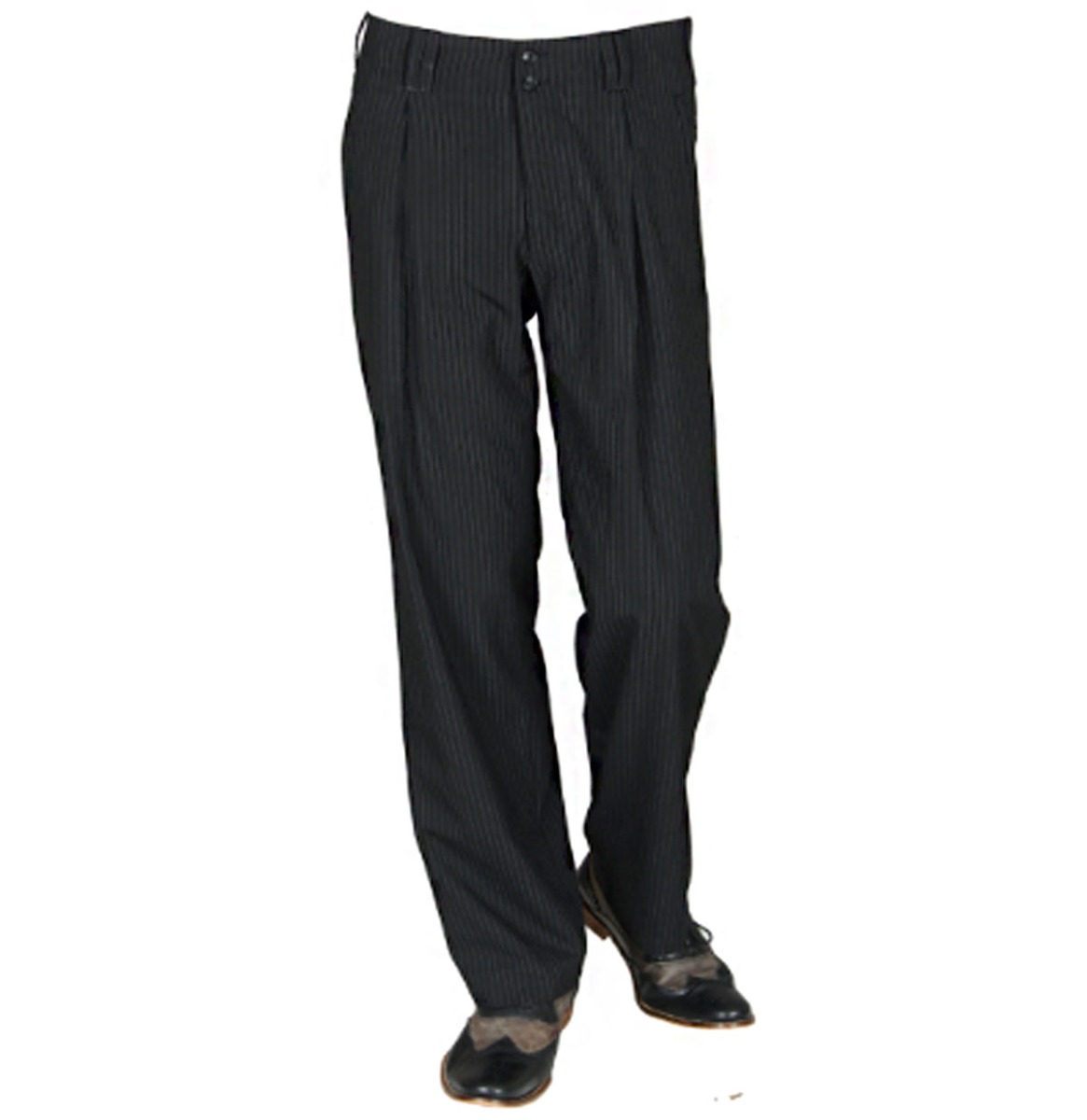 Swing Pants Pinstripe Black / White-46 (NL)/ 20 (UK) | H.K. Mandel