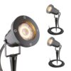 Sydney - 3x Prikspot XL - Aluminium - Zwart - IP65 waterdicht - Geschikt voor GU10 spot - 20 watt - 3 jaar garantie | HOFTRONIC
