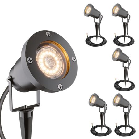Sydney - 6x Prikspot XL - Aluminium - Zwart - IP65 waterdicht - Geschikt voor GU10 spot - 20 watt - 3 jaar garantie | HOFTRONIC