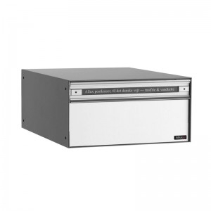 Systeembrievenbus Allux PC1 voor/achter alumiumgrijs RAL9006 | Allux