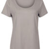 T-Shirt Viscose Taupe | Fashionize