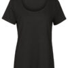 T-Shirt Viscose Zwart | Fashionize