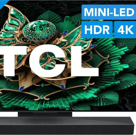 TCL 50" QD Mini-led C71K 4K (2025) + TCL Q65H