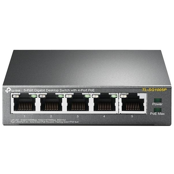 TP-Link TL-SG1005P Switch Zwart | TP-Link
