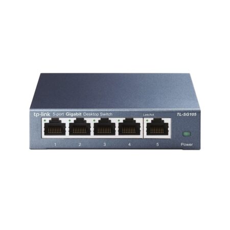 TP-Link TL-SG105 5-Port 10/100/1000Mbps Desktop Switch Switch Zwart | TP-Link