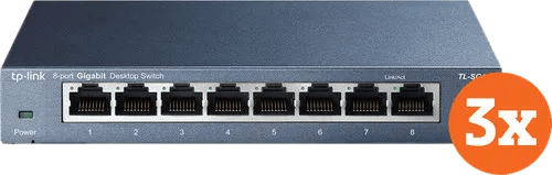 TP-Link TL-SG108 3-Pack