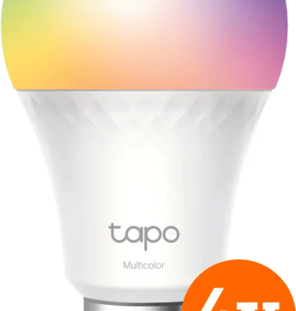 TP-Link Tapo L535E - Wit en Gekleurd Licht - E27 - 4-pack