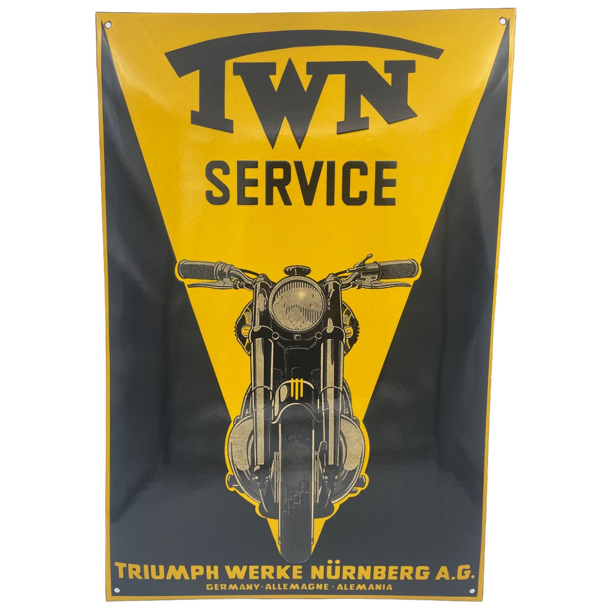 TWN Service (Triumph) Emaille Bord 60x40 cm | Triumph