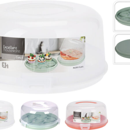 Taartplateau 2-in-1 kunststof | Excellent Houseware
