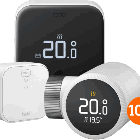 Tado Slimme Thermostaat X Startpakket + 10 radiatorknoppen