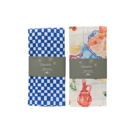 Tafelloper polyester katoen 32x140cm | Decoris