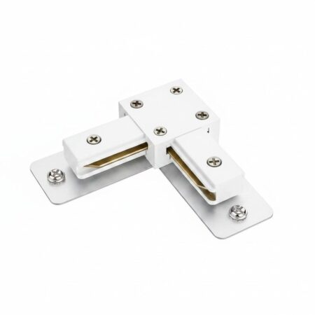 Taros - L-vorm Koppelstuk - 1-fase railverlichting - Wit - 3 jaar garantie | HOFTRONIC