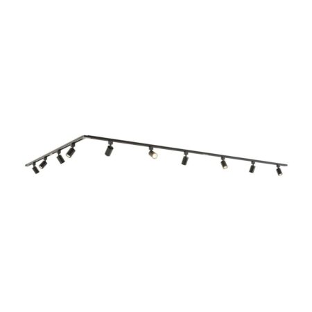 Taros Railverlichting Pakket - L-vorm - 5x 1 m rail - 10 railspots - Incl. 2700K GU10 - IP20 - Modulair - 230V | HOFTRONIC