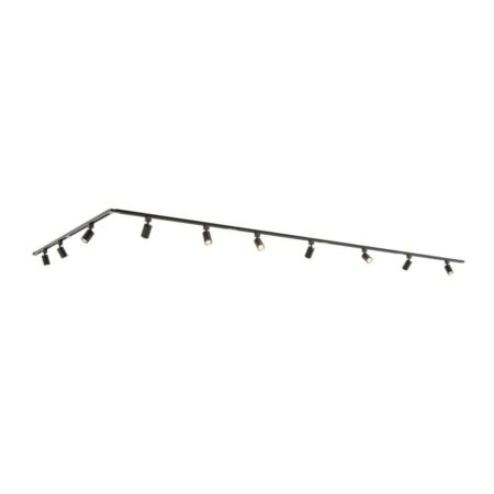 Taros Railverlichting Pakket - L-vorm - 6x 1 m rail - 10 railspots - Incl. 2700K GU10 - IP20 - Modulair - 230V | HOFTRONIC