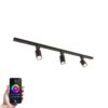 Taros Railverlichting Pakket - Recht - 1 m rail - 3 railspots - Incl. RGBWW GU10 - IP20 - Modulair - 230V | HOFTRONIC
