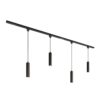 Taros Railverlichting Pakket - Recht - 2x 1 m rail - 4 hanglamp - Excl. Lichtbron - IP20 - Modulair - 230V | HOFTRONIC