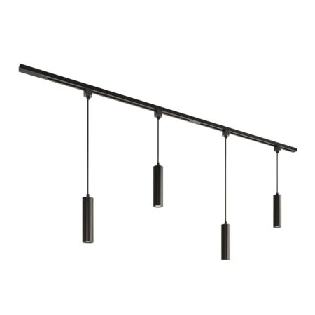 Taros Railverlichting Pakket - Recht - 2x 1 m rail - 4 hanglamp - Excl. Lichtbron - IP20 - Modulair - 230V | HOFTRONIC