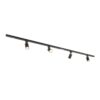 Taros Railverlichting Pakket - Recht - 2x 1 m rail - 4 railspots - Incl. 2700K GU10 - IP20 - Modulair - 230V | HOFTRONIC