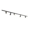 Taros Railverlichting Pakket - Recht - 2x 1 m rail - 5 railspots - Excl. Lichtbron - IP20 - Modulair - 230V | HOFTRONIC