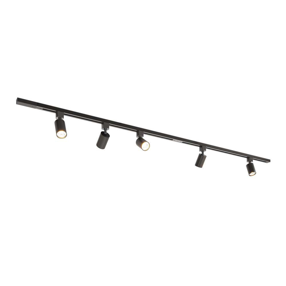 Taros Railverlichting Pakket - Recht - 2x 1 m rail - 5 railspots - Incl. 2700K GU10 - IP20 - Modulair - 230V | HOFTRONIC