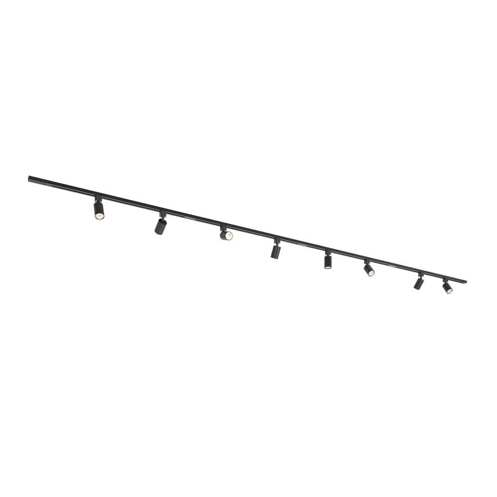 Taros Railverlichting Pakket - Recht - 4x 1 m rail - 8 railspots - Excl. Lichtbron - IP20 - Modulair - 230V | HOFTRONIC