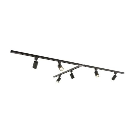 Taros Railverlichting Pakket - T-vorm - 3x 1m rail - 6 railspots - Excl. Lichtbron - IP20 - Modulair - 230V | HOFTRONIC