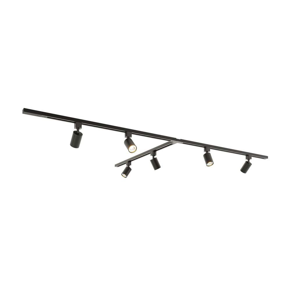 Taros Railverlichting Pakket - T-vorm - 3x 1m rail - 6 railspots - Excl. Lichtbron - IP20 - Modulair - 230V | HOFTRONIC