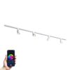 Taros Railverlichting Pakket Wit - Recht - 2x 1 m rail - 4 railspots - Incl. RGBWW GU10 - IP20 - Modulair - 230V | HOFTRONIC