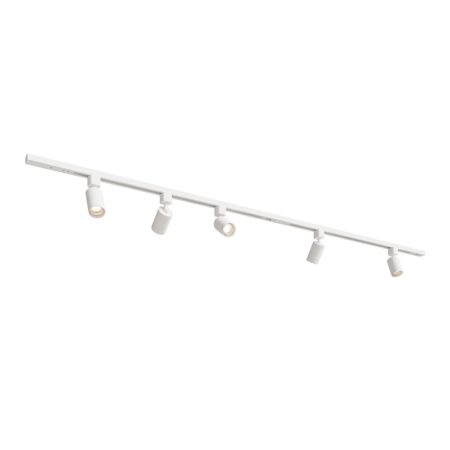 Taros Railverlichting Pakket Wit - Recht - 2x 1 m rail - 5 railspots - Incl. 2700K GU10 - IP20 - Modulair - 230V | HOFTRONIC
