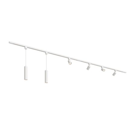 Taros Railverlichting Pakket Wit - Recht - 2x 1