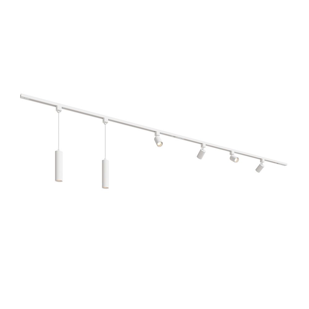Taros Railverlichting Pakket Wit - Recht - 2x 1