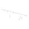 Taros Railverlichting Pakket Wit - Recht - 4x 1 m rail - 6 railspots - 4 hanglamp - Incl. 2700K GU10 - IP20 - Modulair - 230V | HOFTRONIC