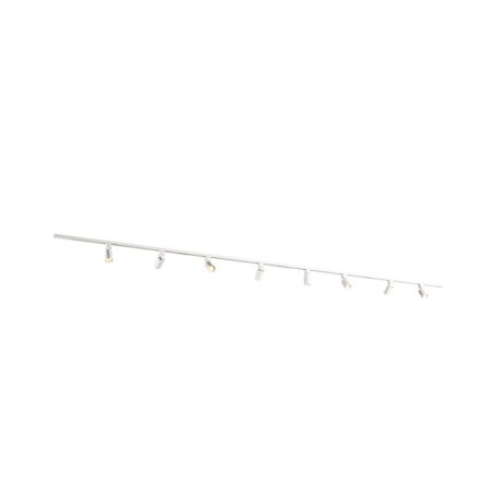 Taros Railverlichting Pakket Wit - Recht - 4x 1 m rail - 8 railspots - Excl. Lichtbron - IP20 - Modulair - 230V | HOFTRONIC