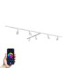 Taros Railverlichting Pakket Wit - T-vorm - 3x 1m rail - 6 railspots - Incl. RGBWW GU10 - IP20 - Modulair - 230V | HOFTRONIC