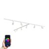 Taros Railverlichting Pakket Wit - T-vorm - 4x 1m rail - 8 railspots - Incl. RGBWW GU10 - IP20 - Modulair - 230V | HOFTRONIC