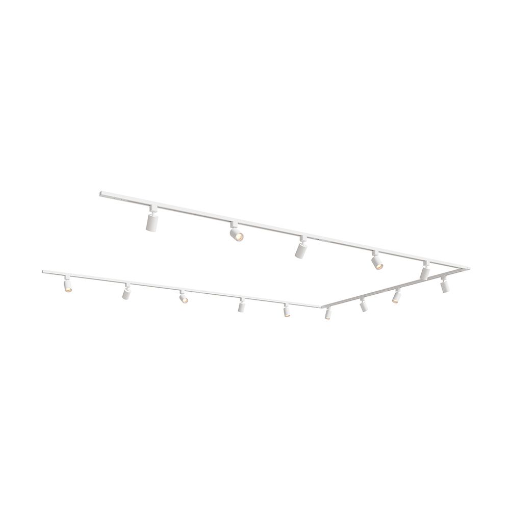 Taros Railverlichting Pakket Wit - U-vorm - 4x 1