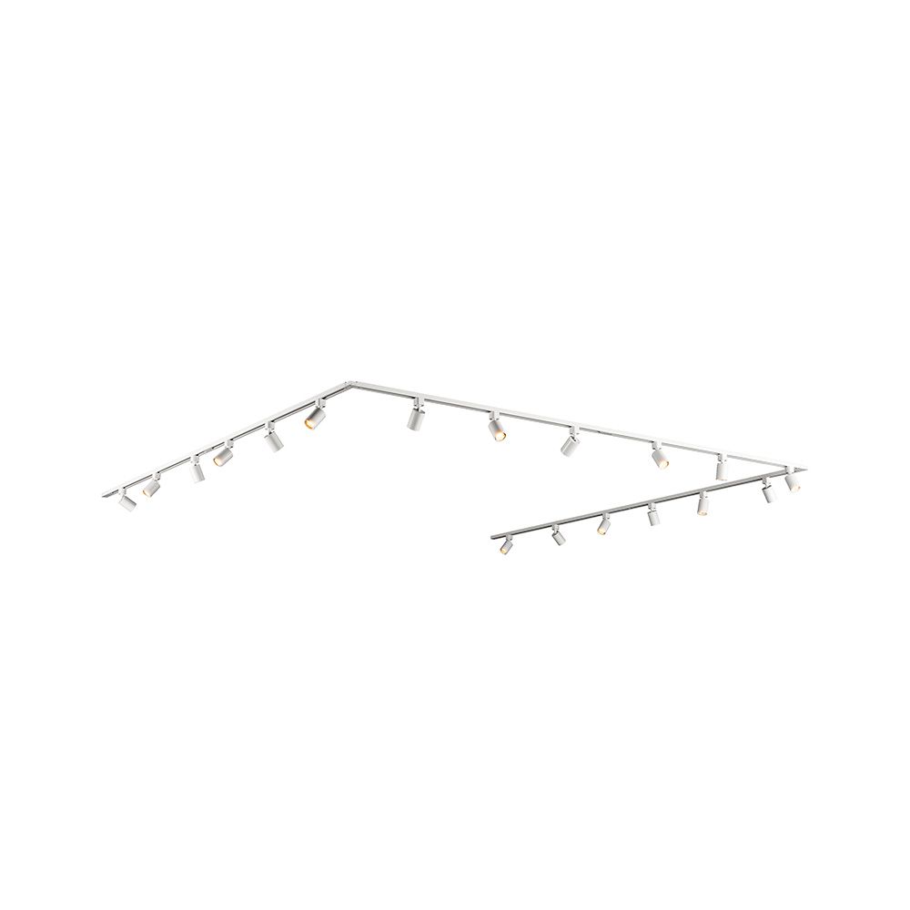 Taros Railverlichting Pakket Wit - U-vorm - 6x 1