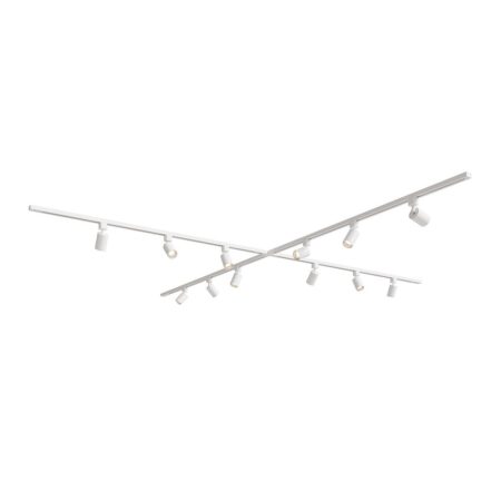 Taros Railverlichting Pakket Wit - X-vorm - 4x 1
