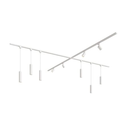 Taros Railverlichting Pakket Wit - X-vorm - 4x 1