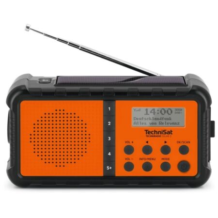TechniSat Techniradio Solar 2 Noodradio DAB radio Oranje | TechniSat