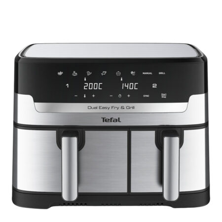 Tefal EY905D Easy Fry & Grill Dual Airfryer Grijs | Tefal