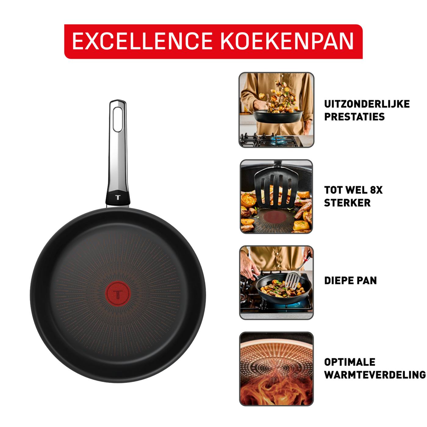 Tefal Excellence koekenpan Ø32cm | Tefal