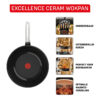 Tefal G20719 Excellence Ceramic Wokpan 28 cm Pan Zwart | Tefal