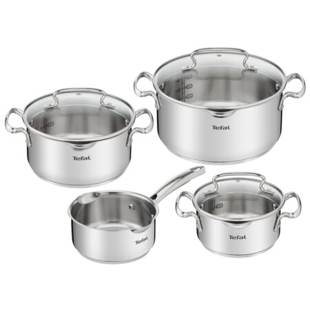 Tefal G719S7 Duetto 4-delige kookset Pan Grijs | Tefal
