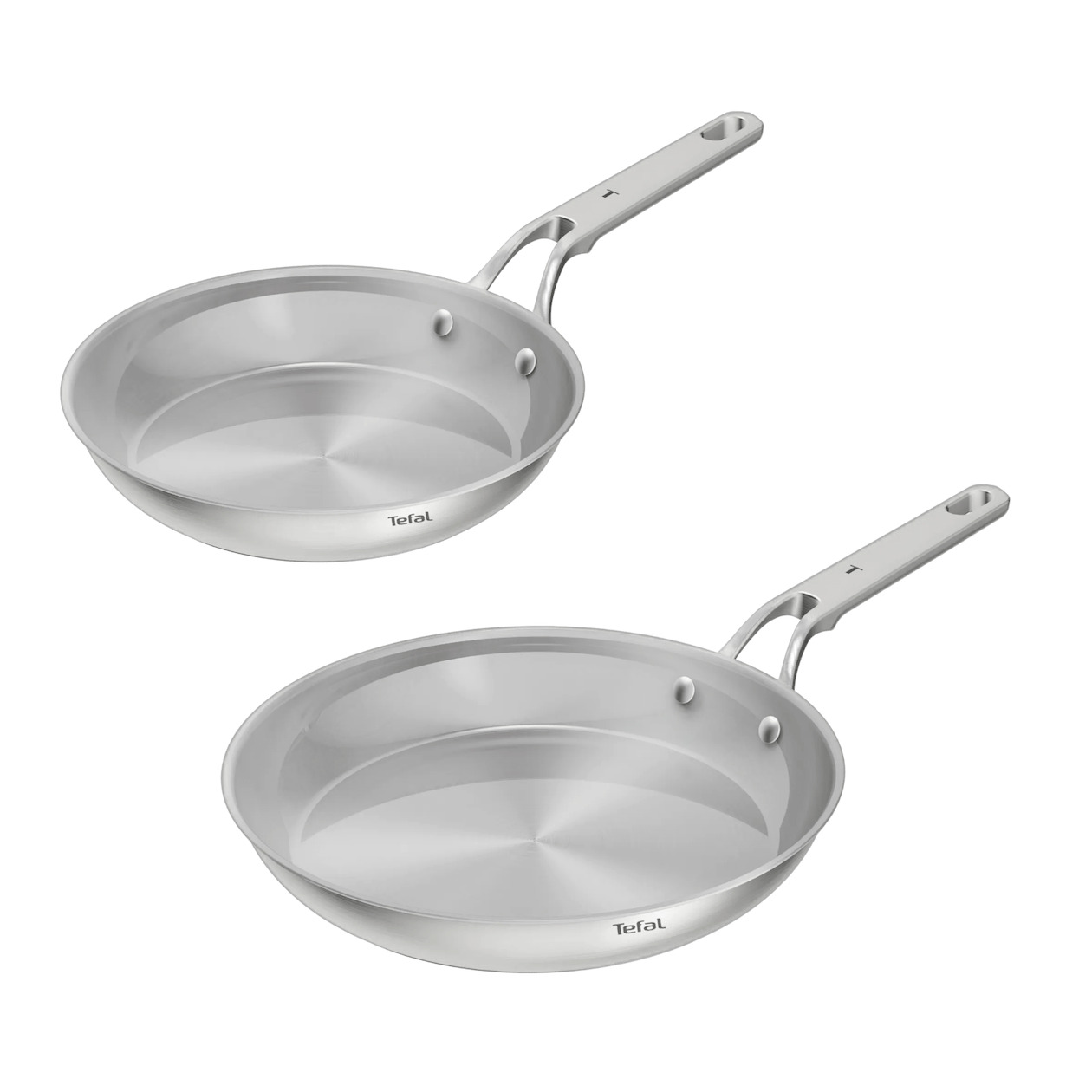 Tefal G762S2 Extreme Uncoated Set KP 24/28 cm (zonder coating) Pan Grijs | Tefal