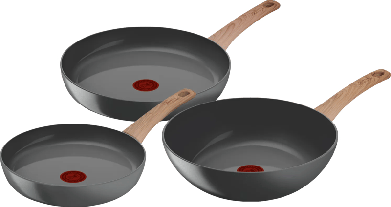 Tefal Renew Keramische koekenpannenset 24 + 28 cm + Wokpan 28 cm